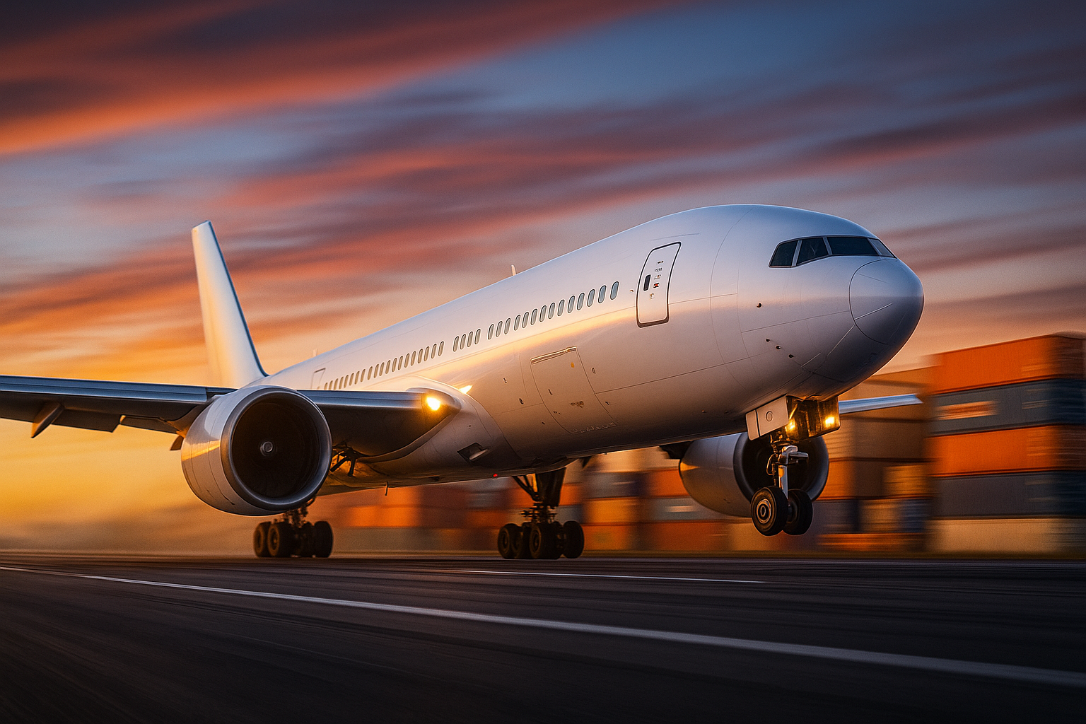 Avión en velocidad — Aéreo express